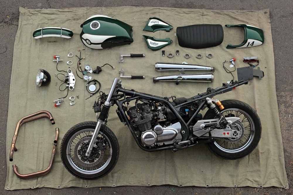 Bushido Moto on Twitter Bike exif, Cafe racer build, Yamaha cafe racer