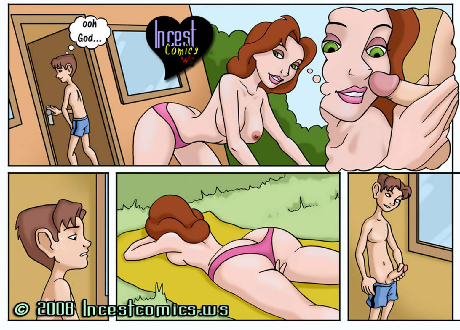 Порно комиксы инцест